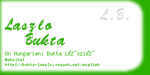 laszlo bukta business card